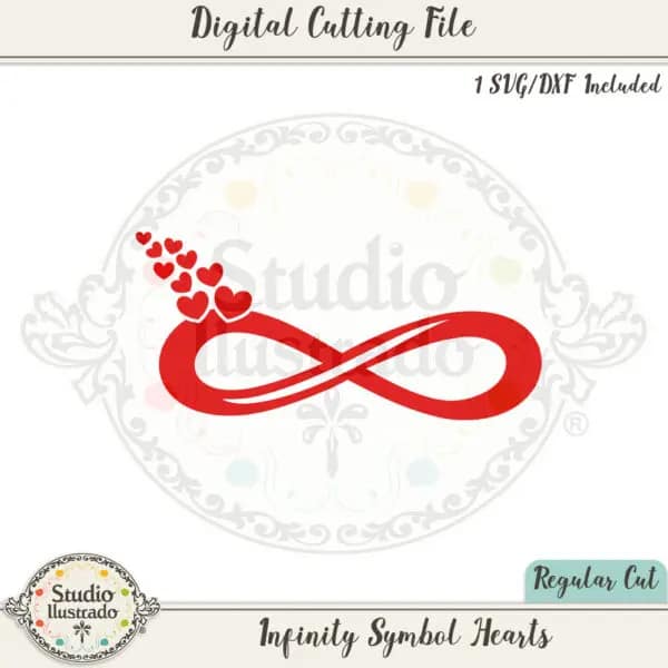 Infinity Symbol Hearts - Studio Ilustrado