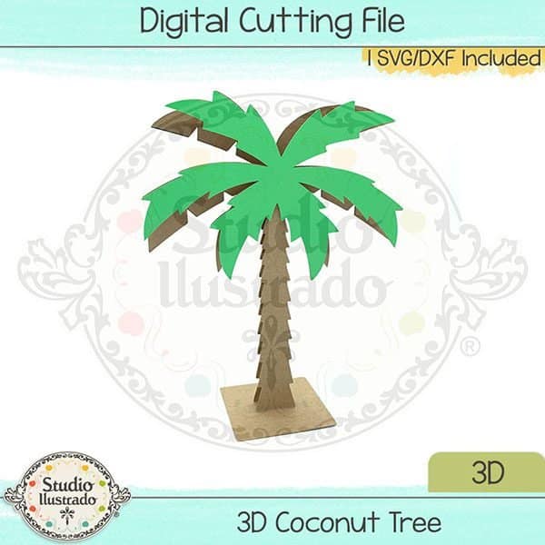 3D Coconut Tree - Studio Ilustrado